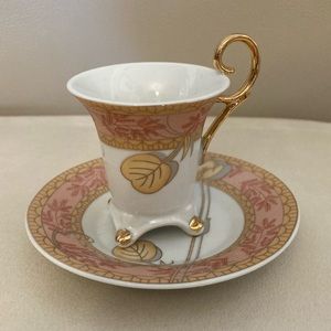 Vintage Demi-Tasse Footed Cup and Saucer